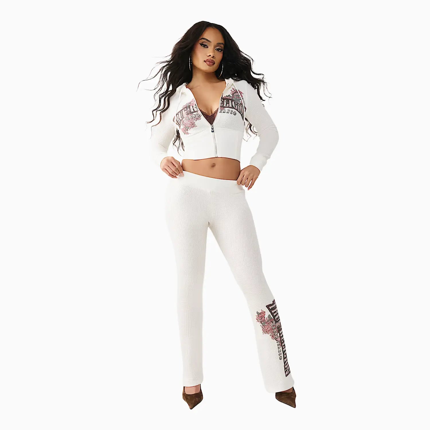 Women's Waffle Knit Outfit