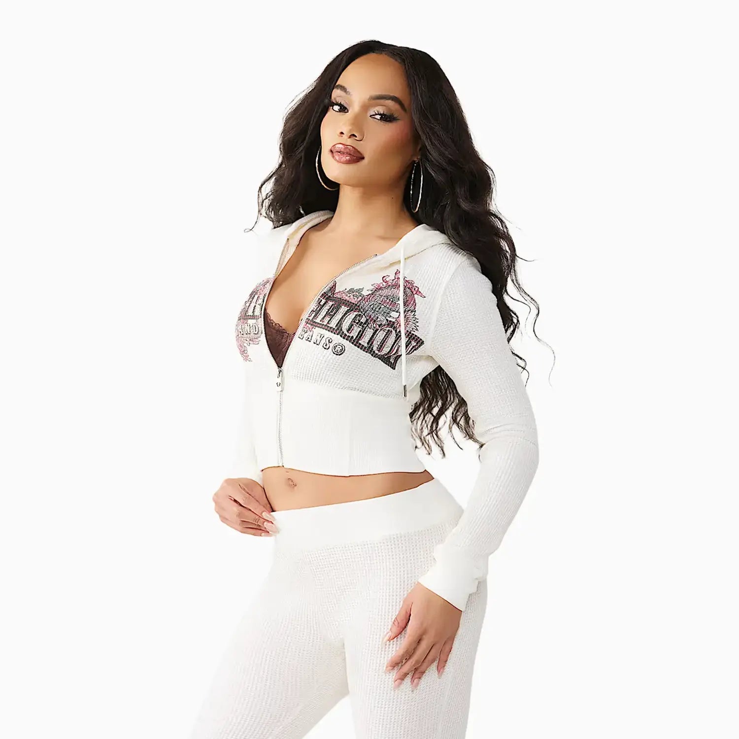 Women's Waffle Knit Outfit True Religion - Tops and Bottoms USA