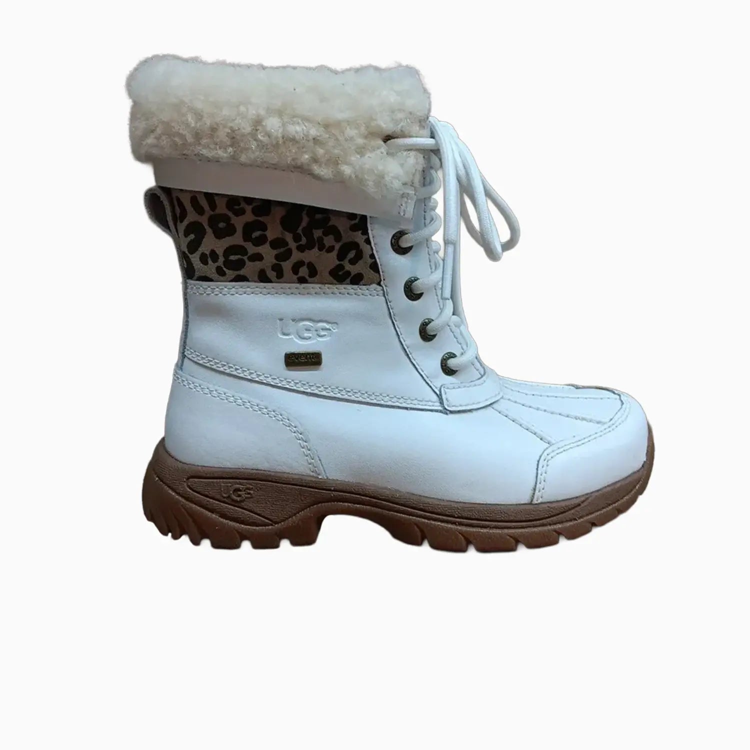 Kid's Leopard Print Lace-Up Winter Boot Pre School