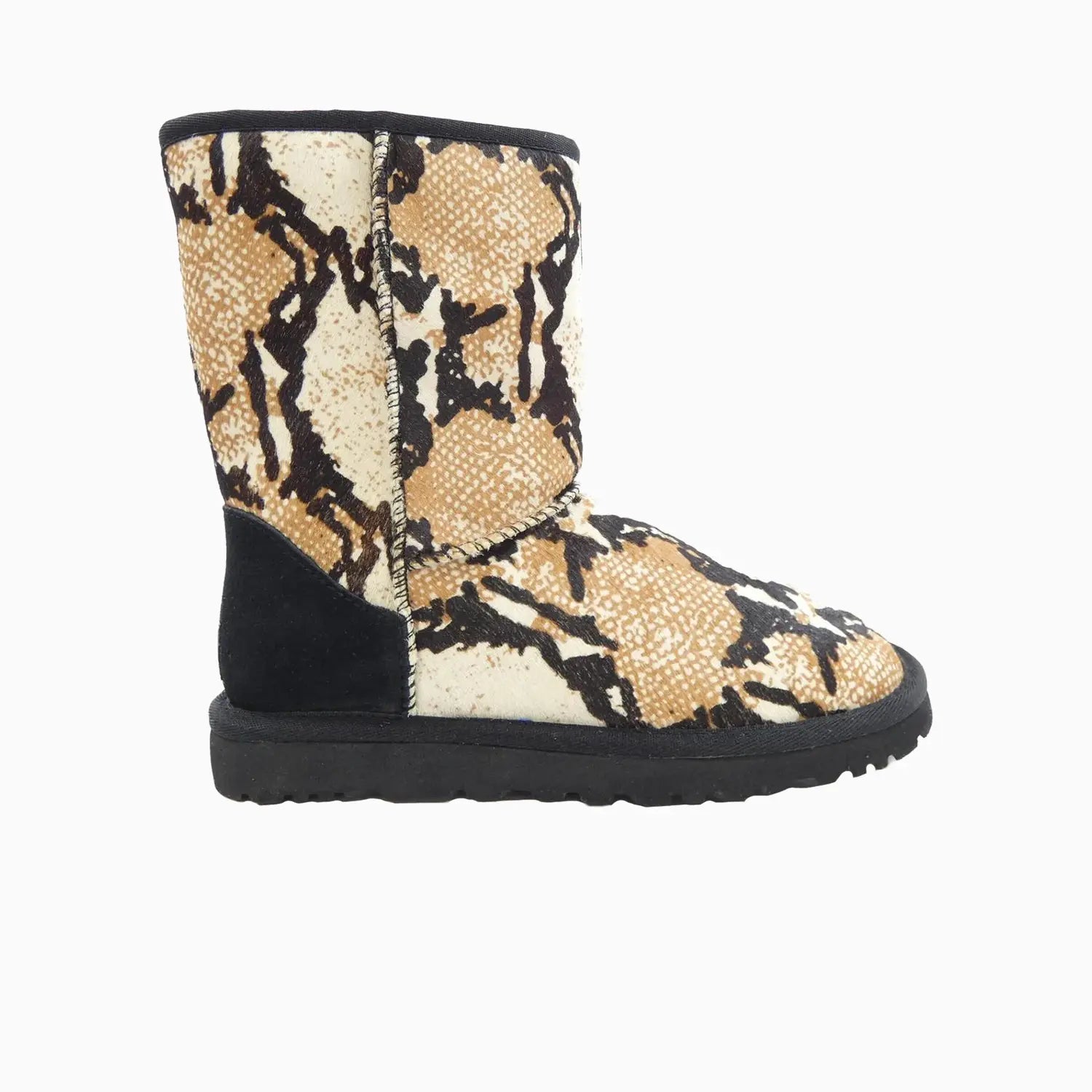 Women's Classic Short Reptile Calf Hair Boot