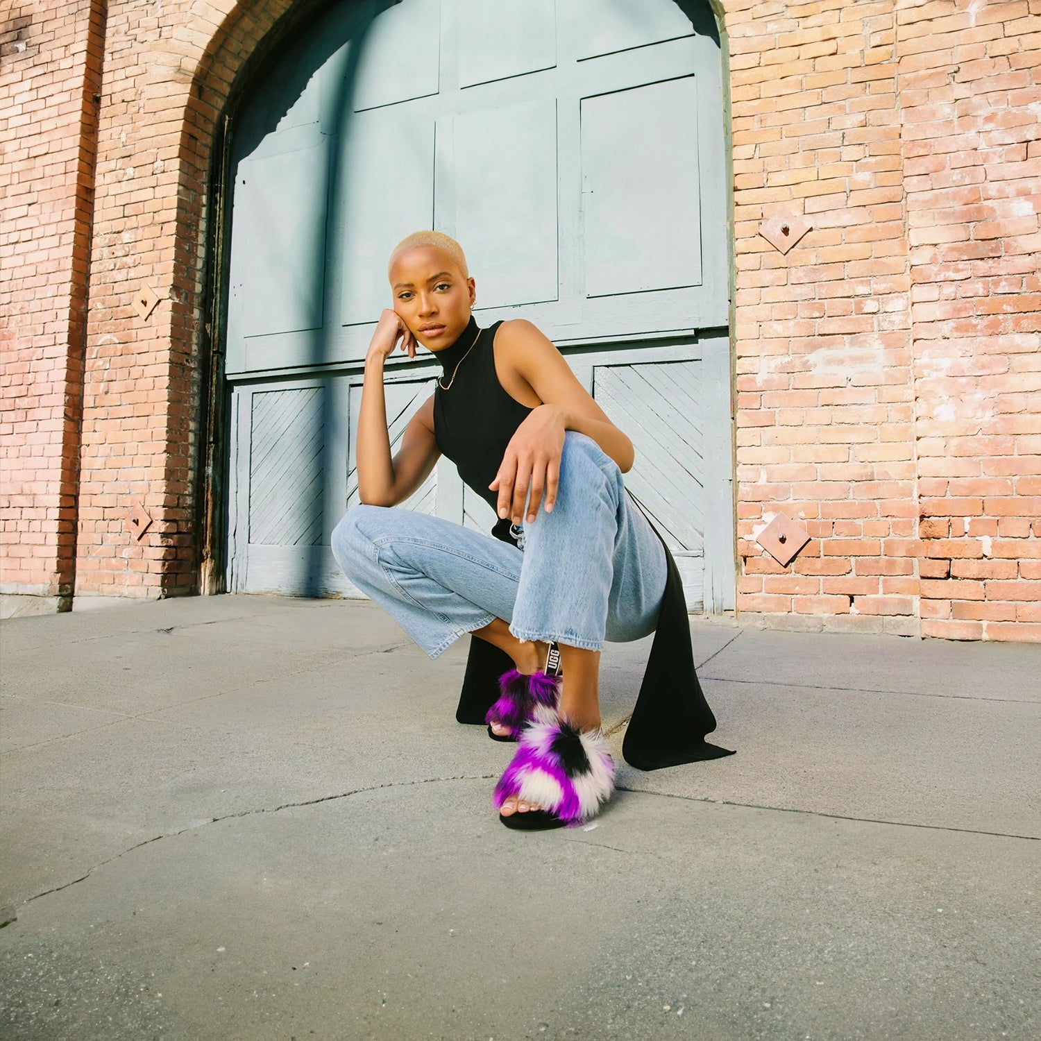 Women's Fluff Yeah Slide Tie Dye