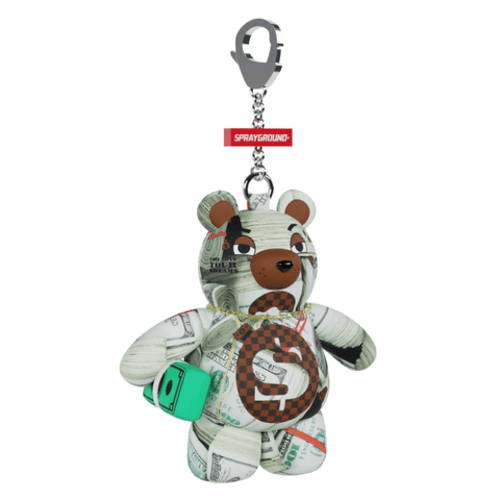 Money Banks Bear Keychain Sprayground - Tops and Bottoms USA