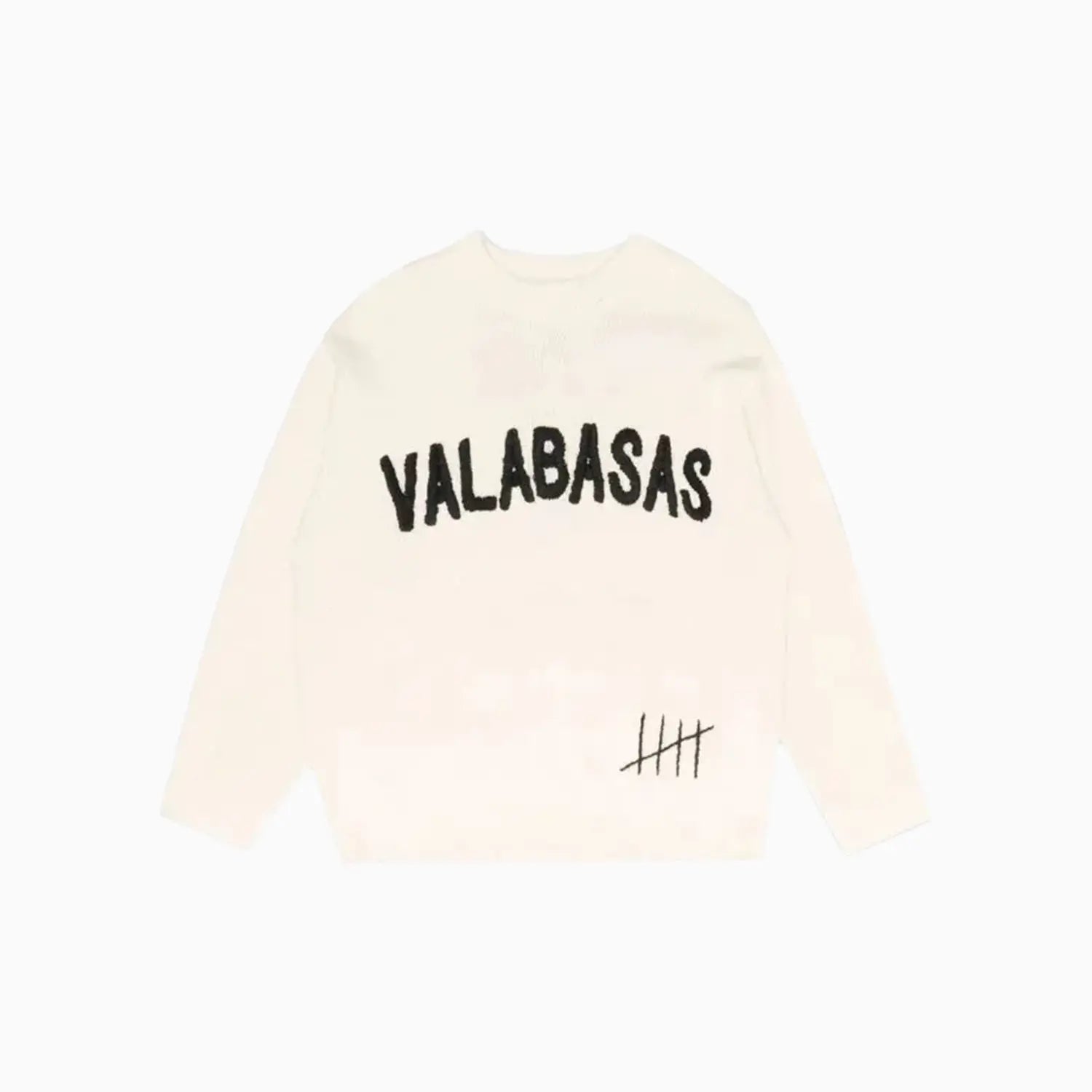 Men's Altered Crew Neck Black Sweatshirt Valabasas - Tops and Bottoms USA
