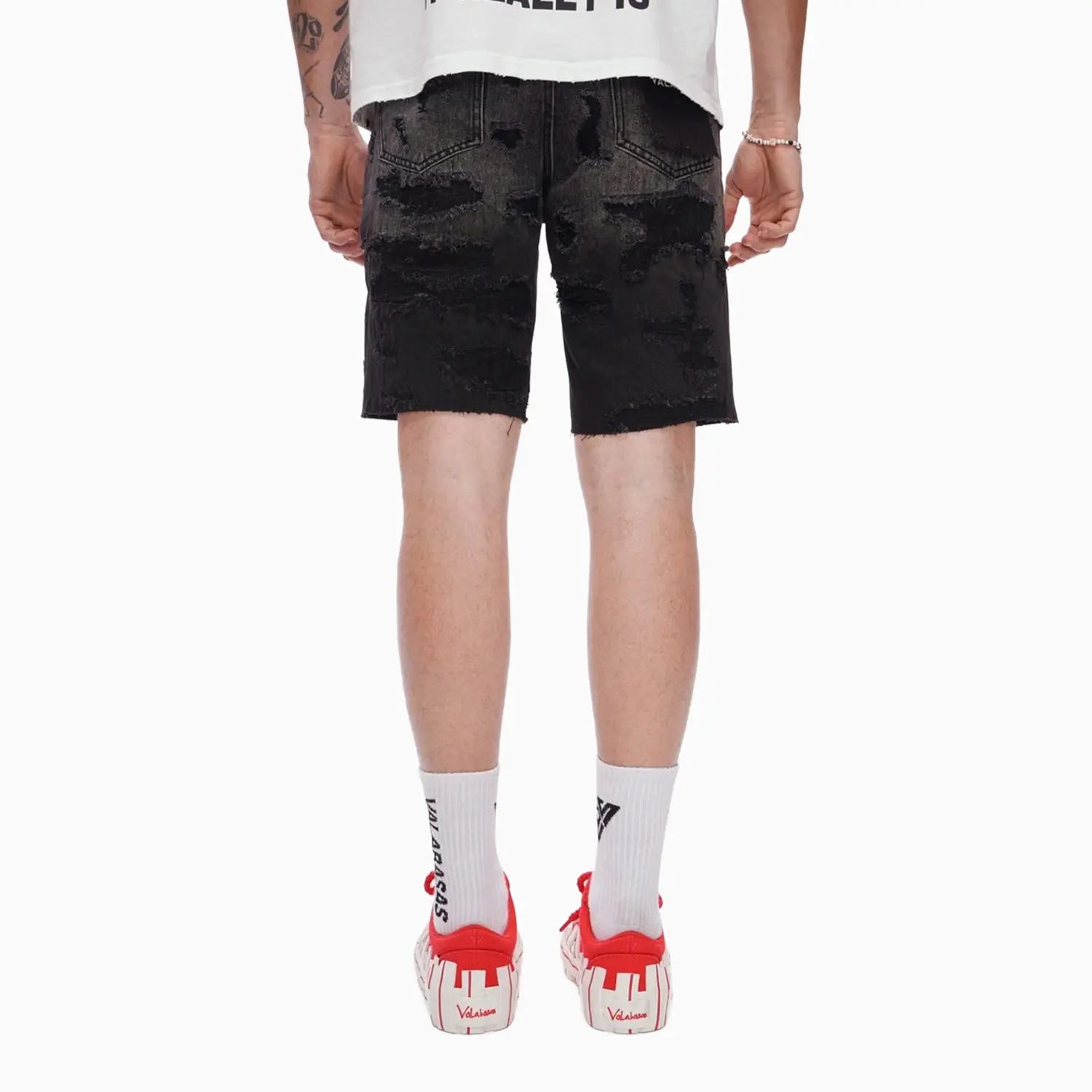 Men's Incise Denim Shorts