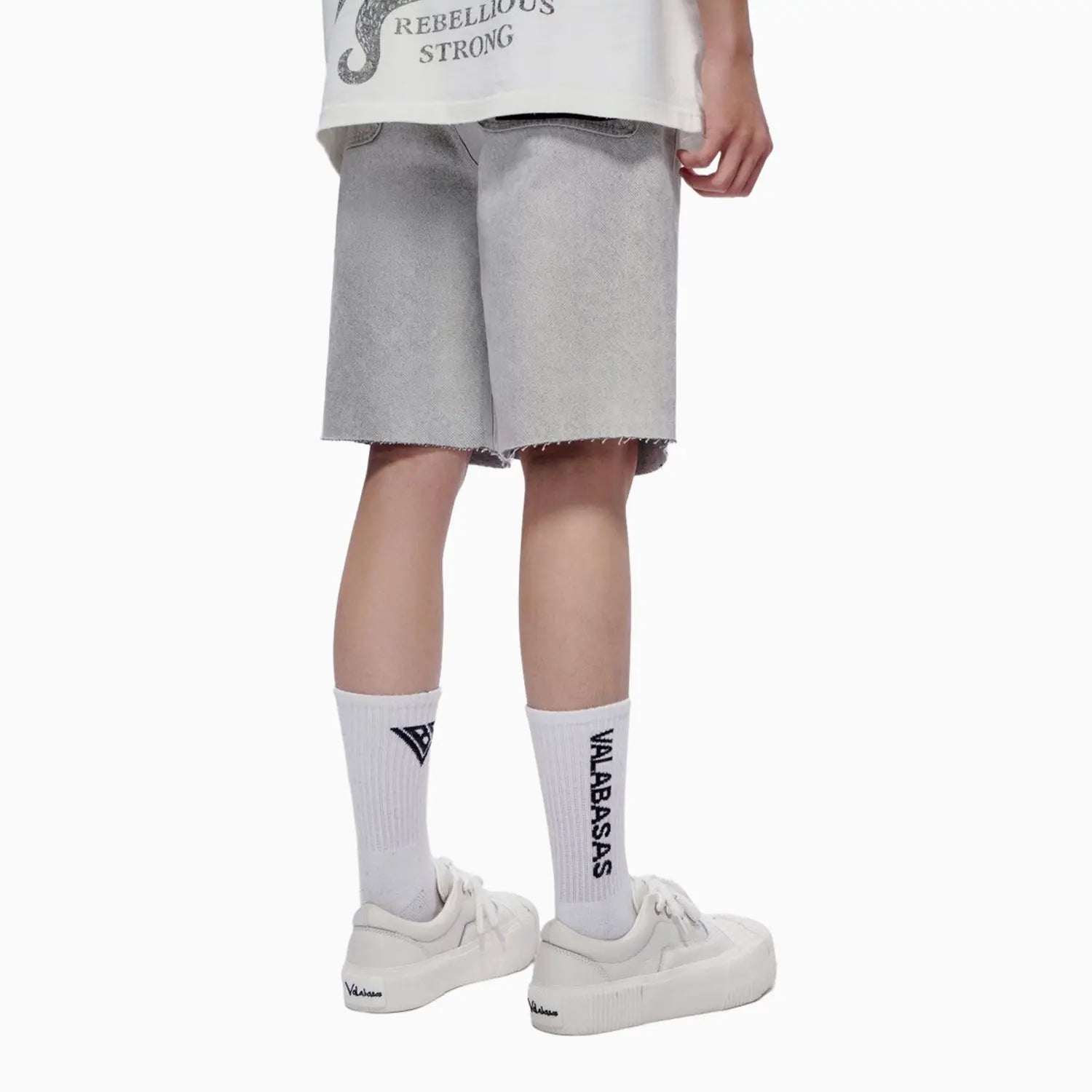Men's Mr Shorts Snow Grey Valabasas - Tops and Bottoms USA