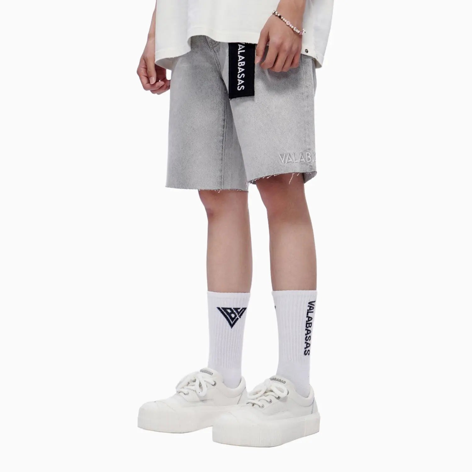 Men's Mr Shorts Snow Grey Valabasas - Tops and Bottoms USA