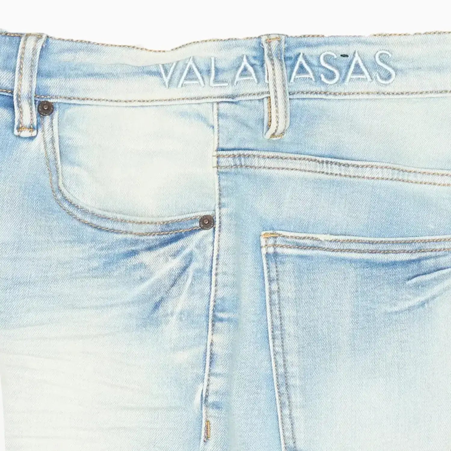 Men's Mr.Stacked Light Wash Jean Pant Valabasas - Tops and Bottoms USA