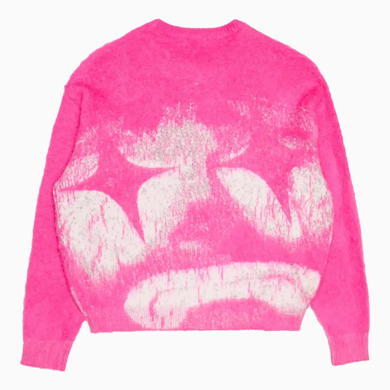 Men's Sad Days Fuchsia Crew Neck Sweater Valabasas - Tops and Bottoms USA