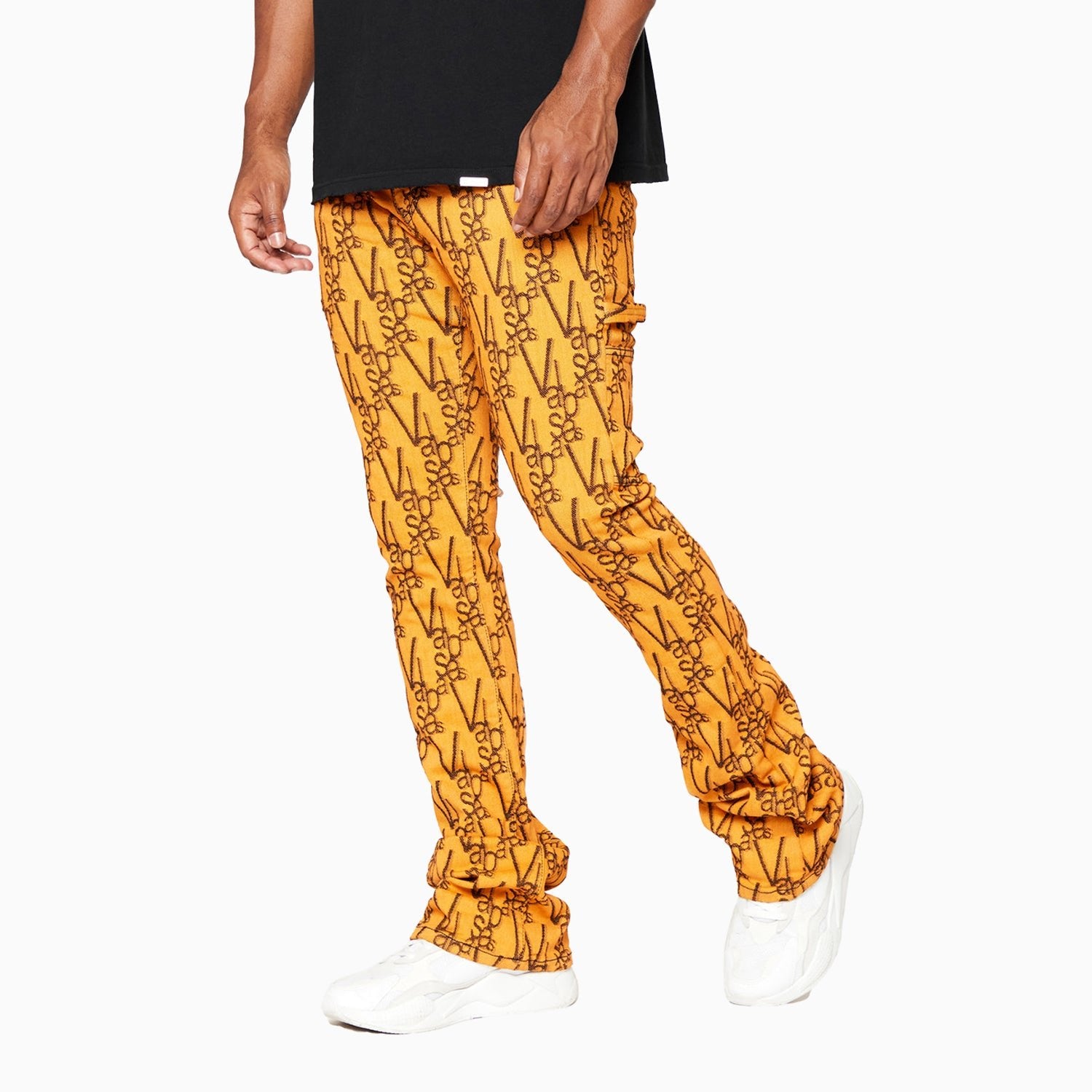 valabasas-mens-v-scrawl-stacked-flare-jeans-pant-vlbs6021-blkorg