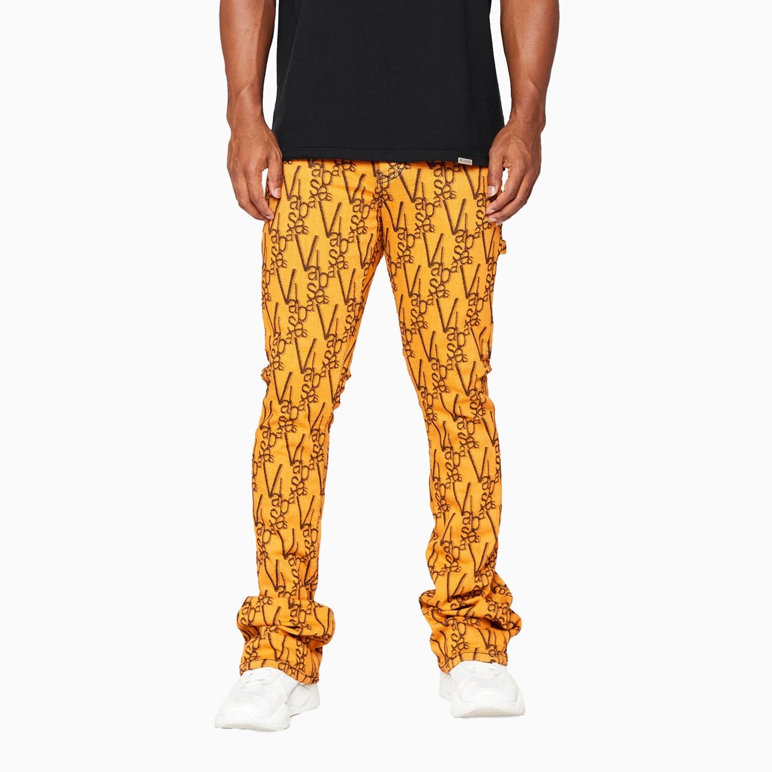 valabasas-mens-v-scrawl-stacked-flare-jeans-pant-vlbs6021-blkorg