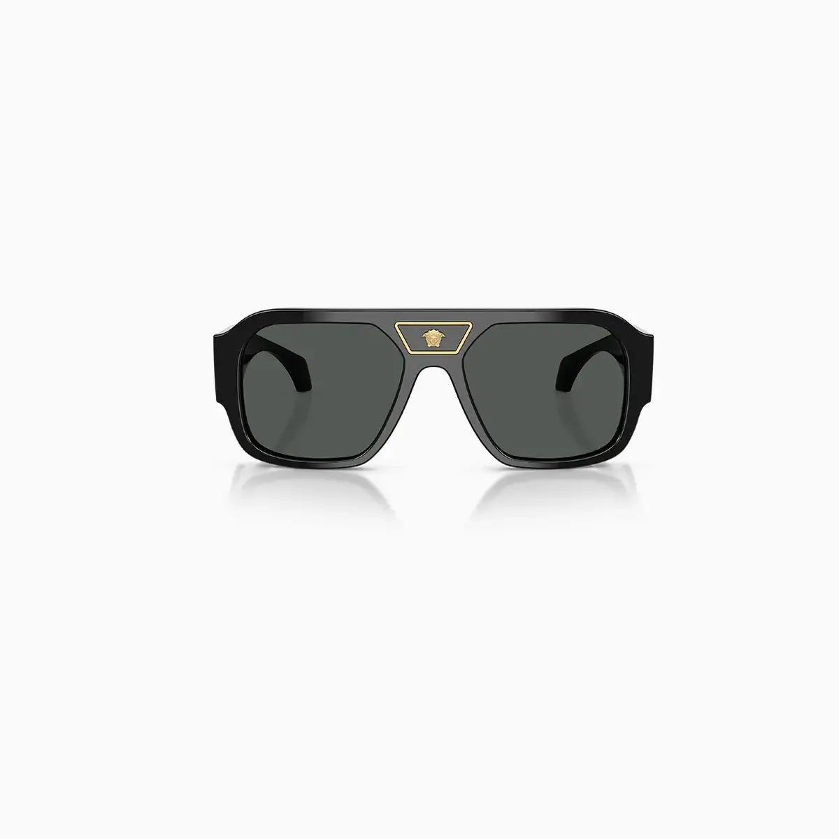 Versace Black Dark Grey Sunglasses Versace - Tops and Bottoms USA
