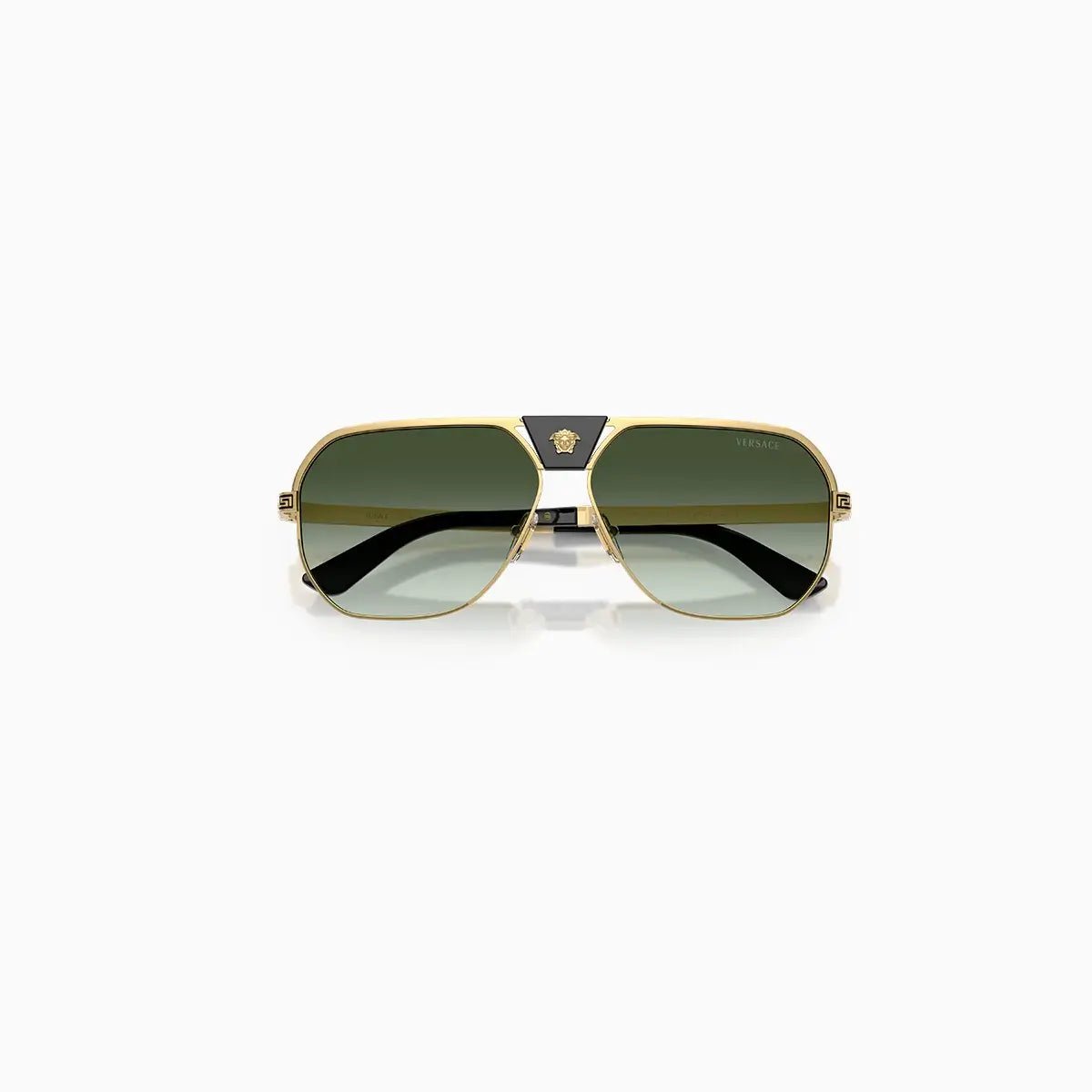 Versace Gold Green Gradient Sunglasses Versace - Tops and Bottoms USA