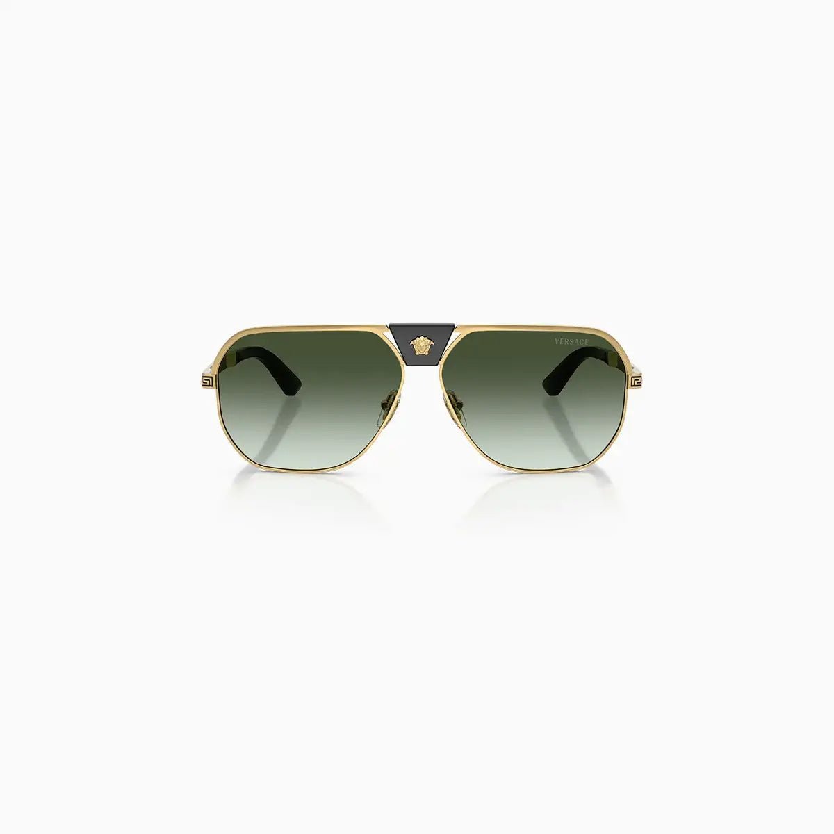 Versace Gold Green Gradient Sunglasses Versace - Tops and Bottoms USA