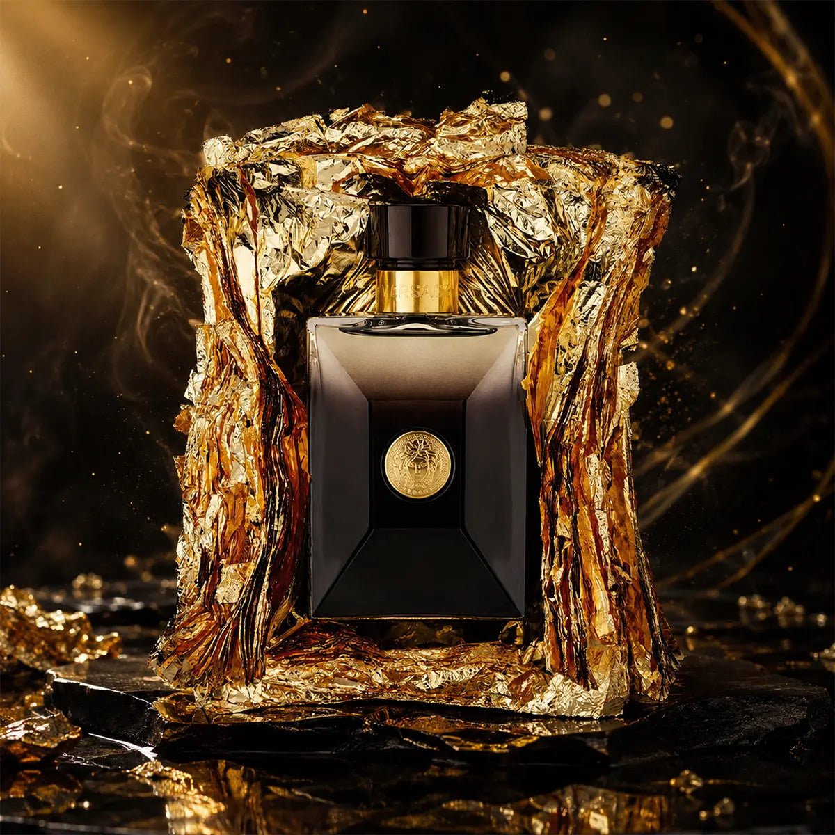 Men's Pour Homme Oud Noir EDP 3.4 Oz Versace - Tops and Bottoms USA