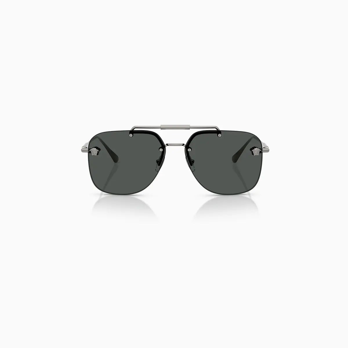 Women's Gunmetal Dark Grey Sunglasses Versace - Tops and Bottoms USA