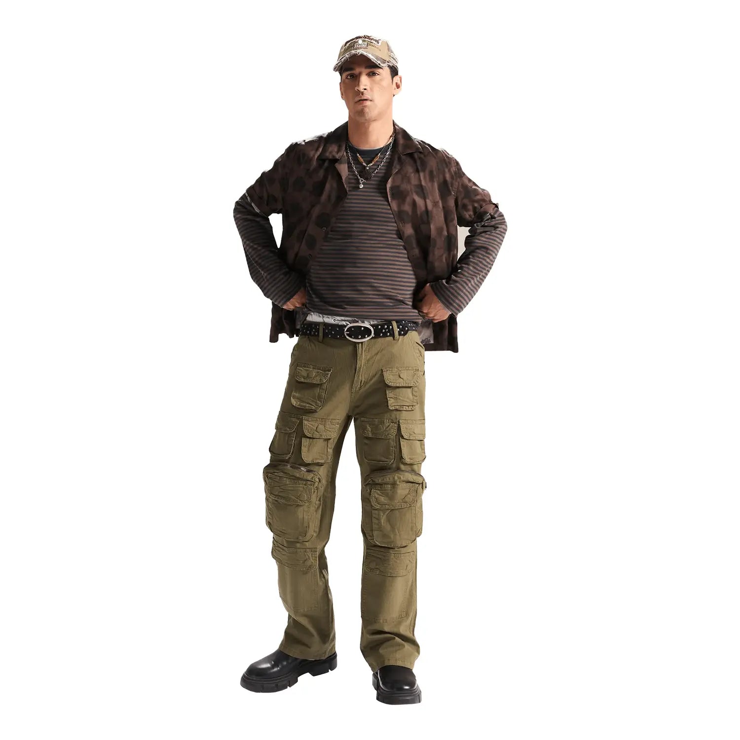 Men's Relaxed Fit Jeans Pant With No Straps Waimea - Tops and Bottoms USA