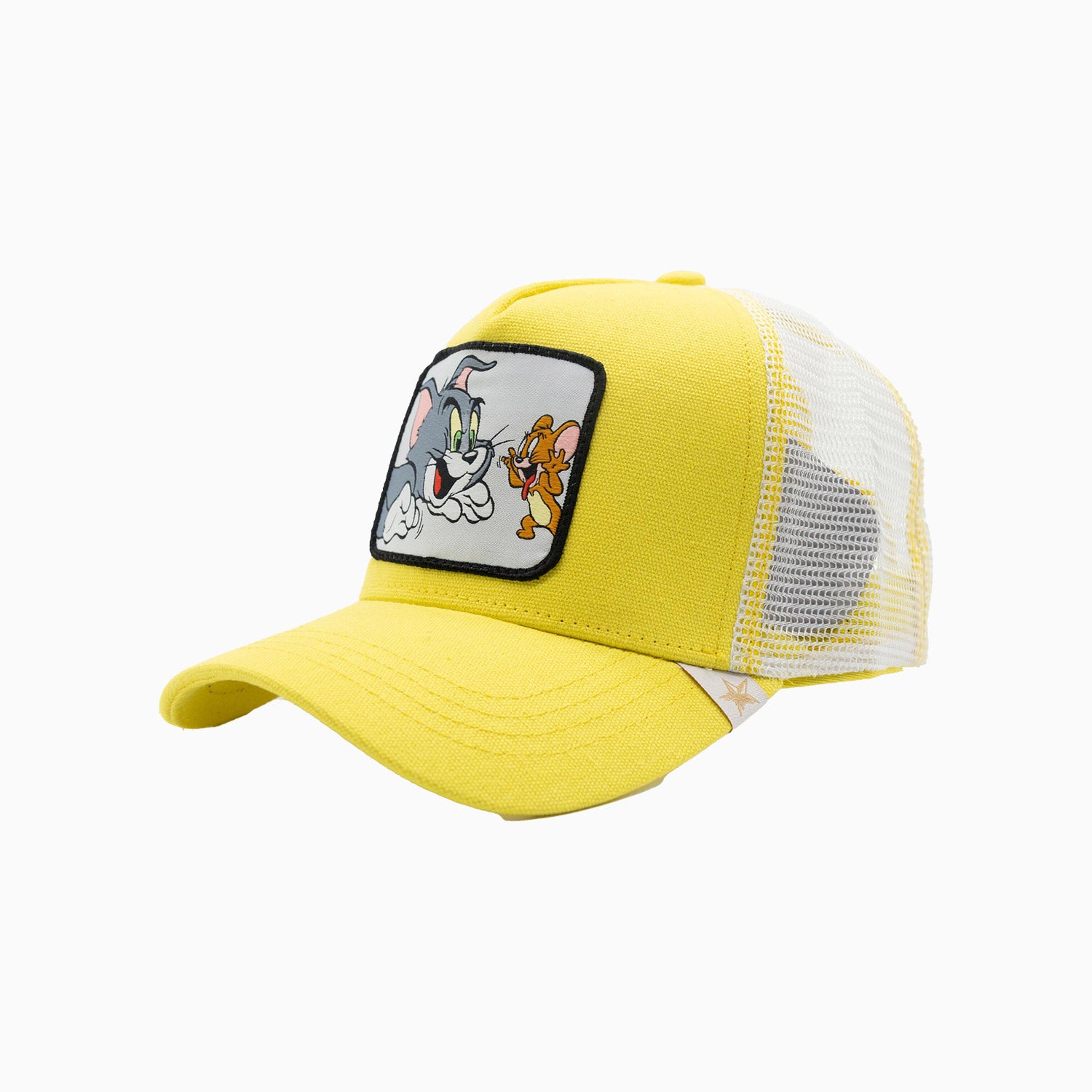 gold-star-hats-the-tom-and-jerry-yellow-trucker-hat-z002-yellow