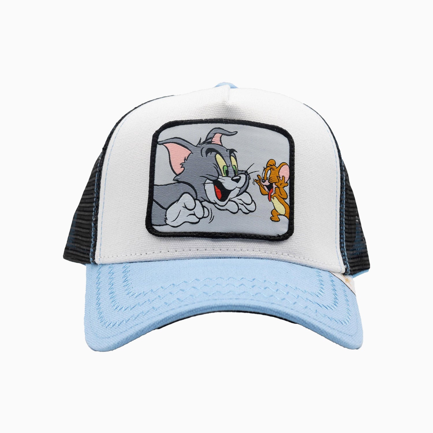 gold-star-hats-the-tom-and-jerry-baby-blue-trucker-hat-z003-white