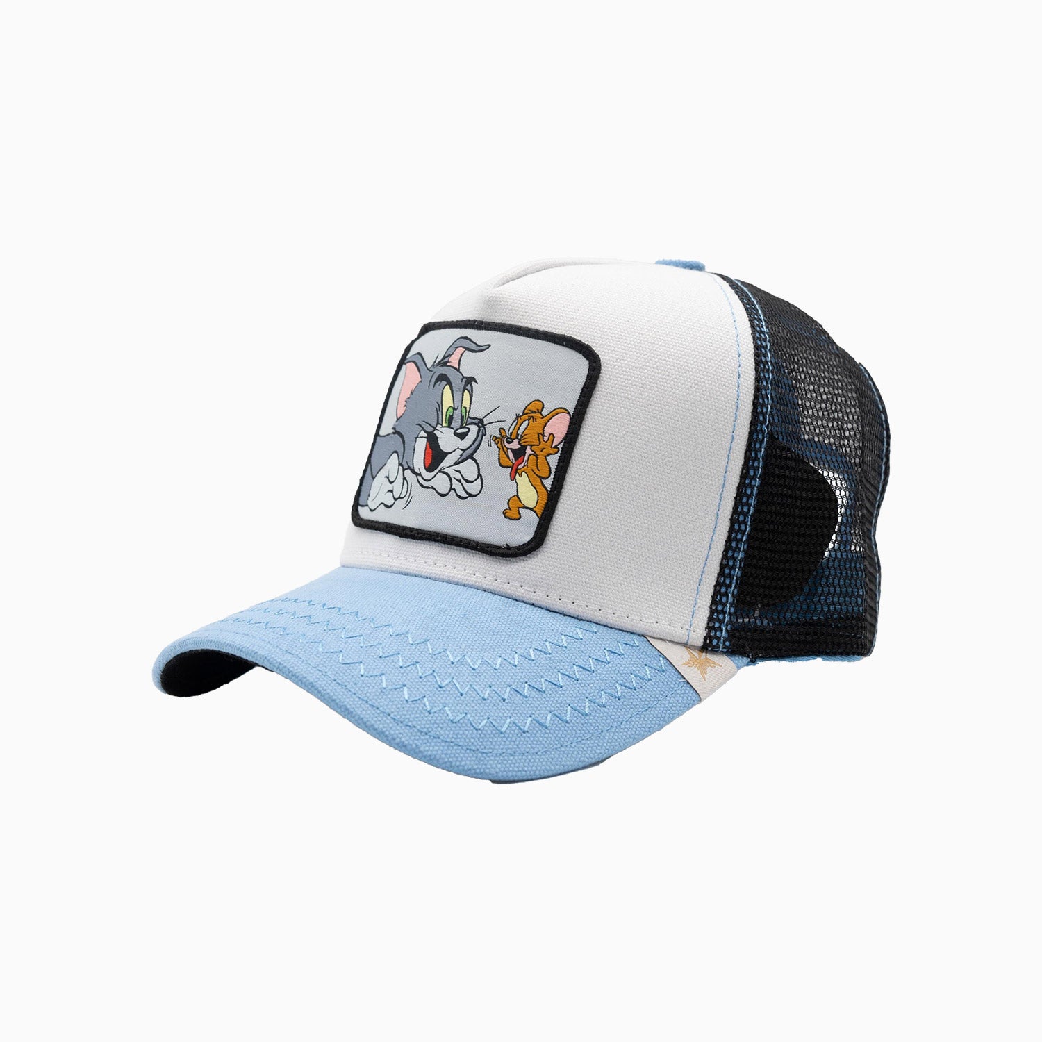 gold-star-hats-the-tom-and-jerry-baby-blue-trucker-hat-z003-white