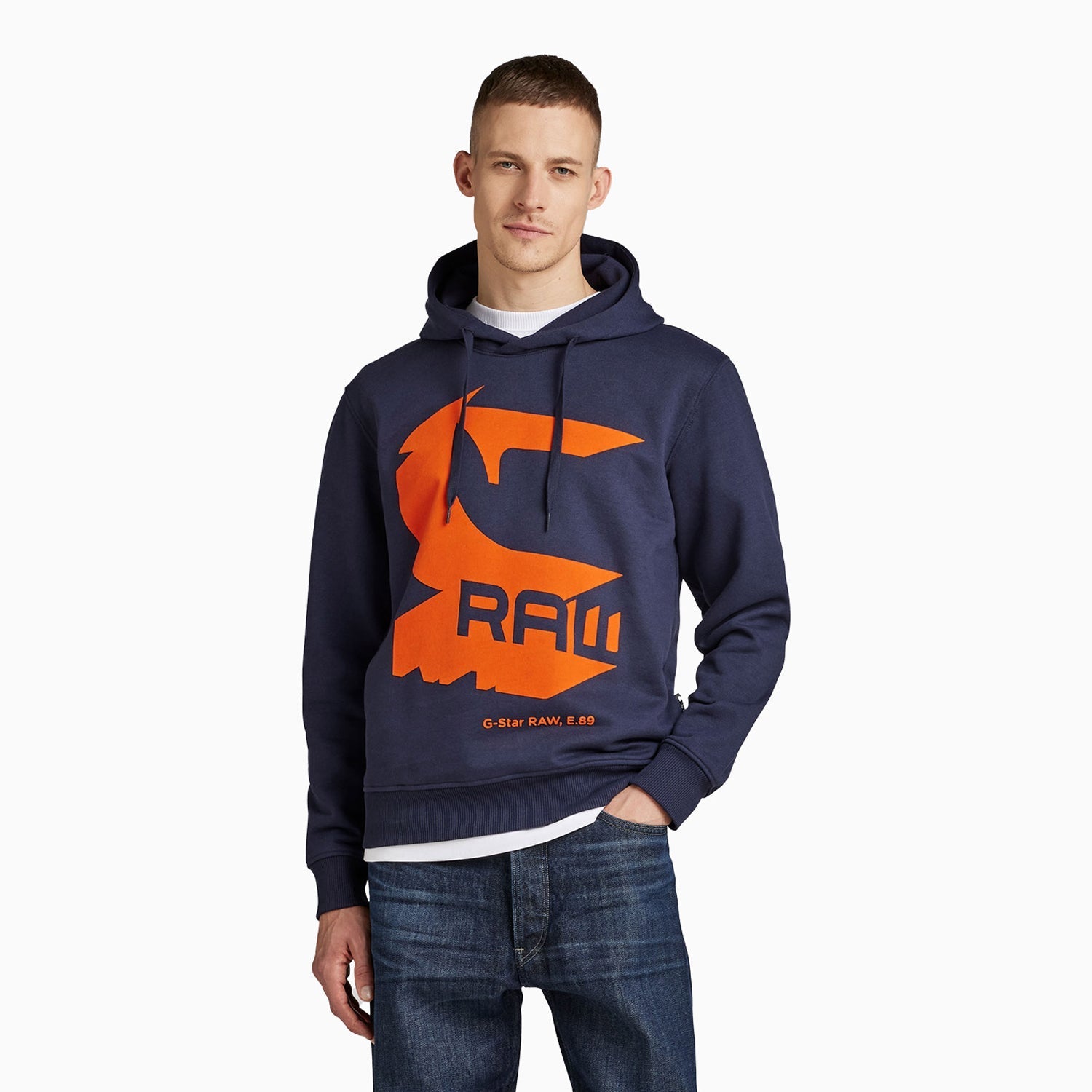 G-Star Raw Men's Shadow Drop Graphic Pull Over Hoodie