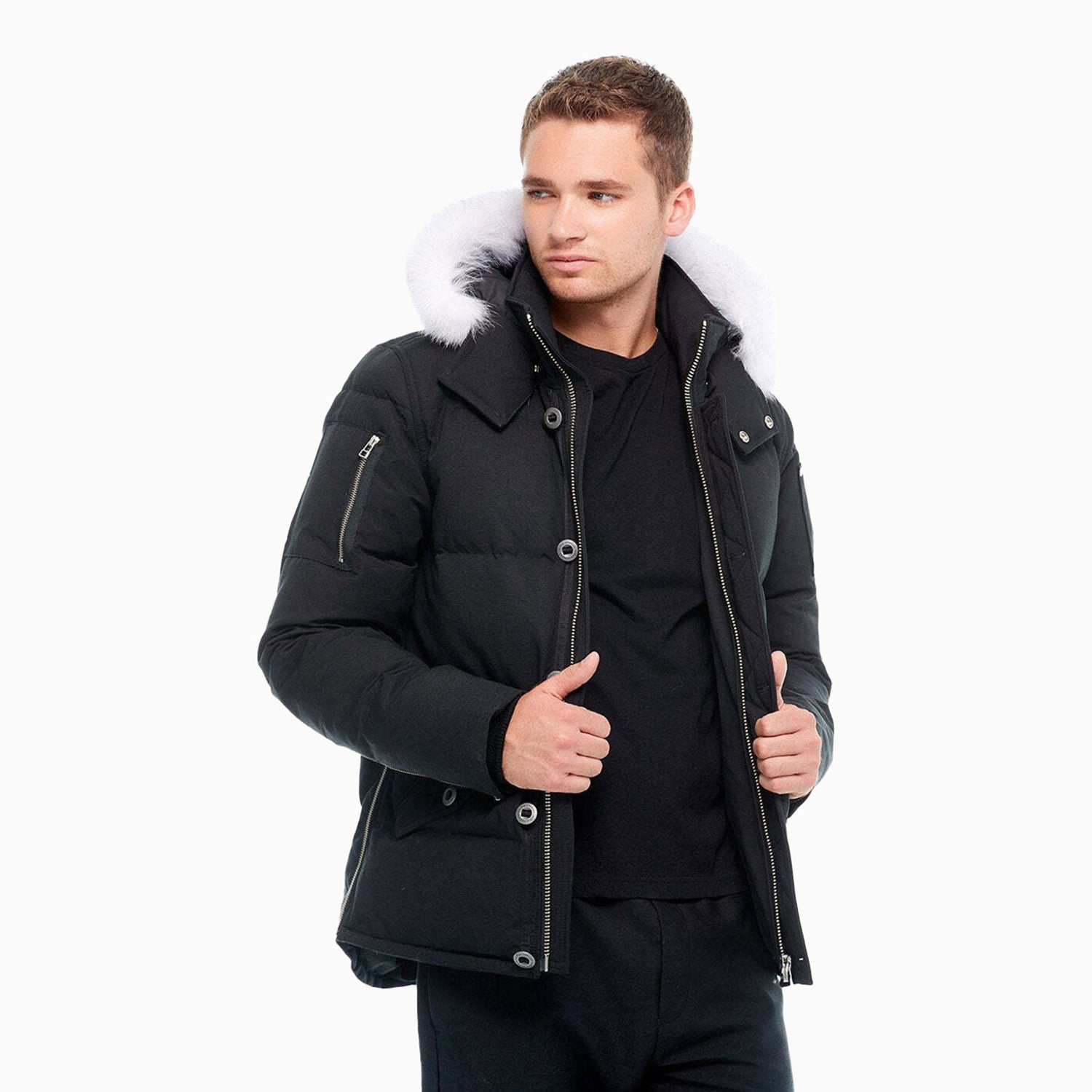 Moose Knuckles Men's 3Q Hooded Puffer Jacket