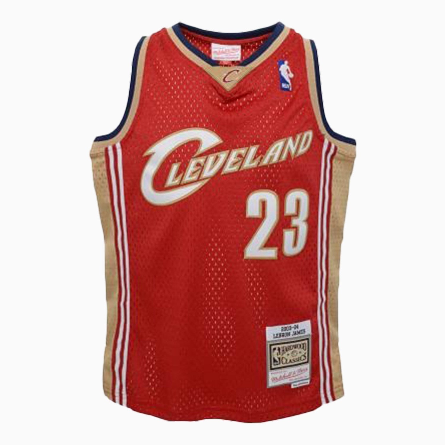  Mitchell & Ness NBA Cleveland Cavaliers Lebron James 2003  Swingman Road Jersey S : Clothing, Shoes & Jewelry