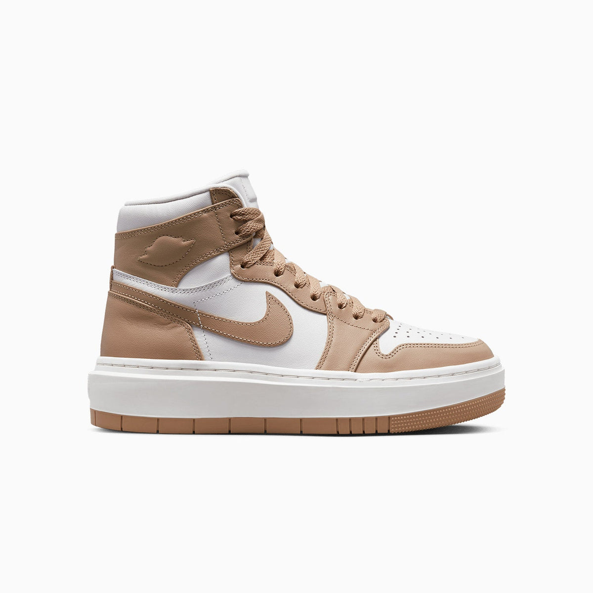 Nike Air High-Top Athletic Shoes - White and Tan Nike Air Forces Hightop 9.5 (42.5) | Mercari main image 3