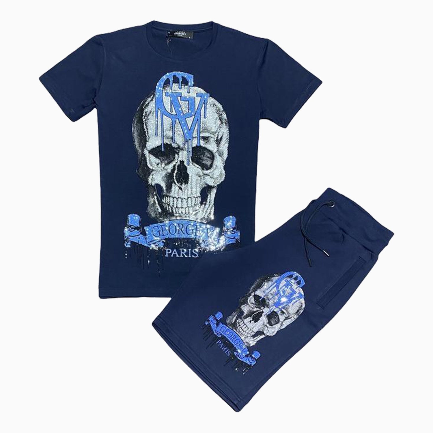 george-v-mens-logo-skull-outfit-gv2224-navy-gv2249-navy