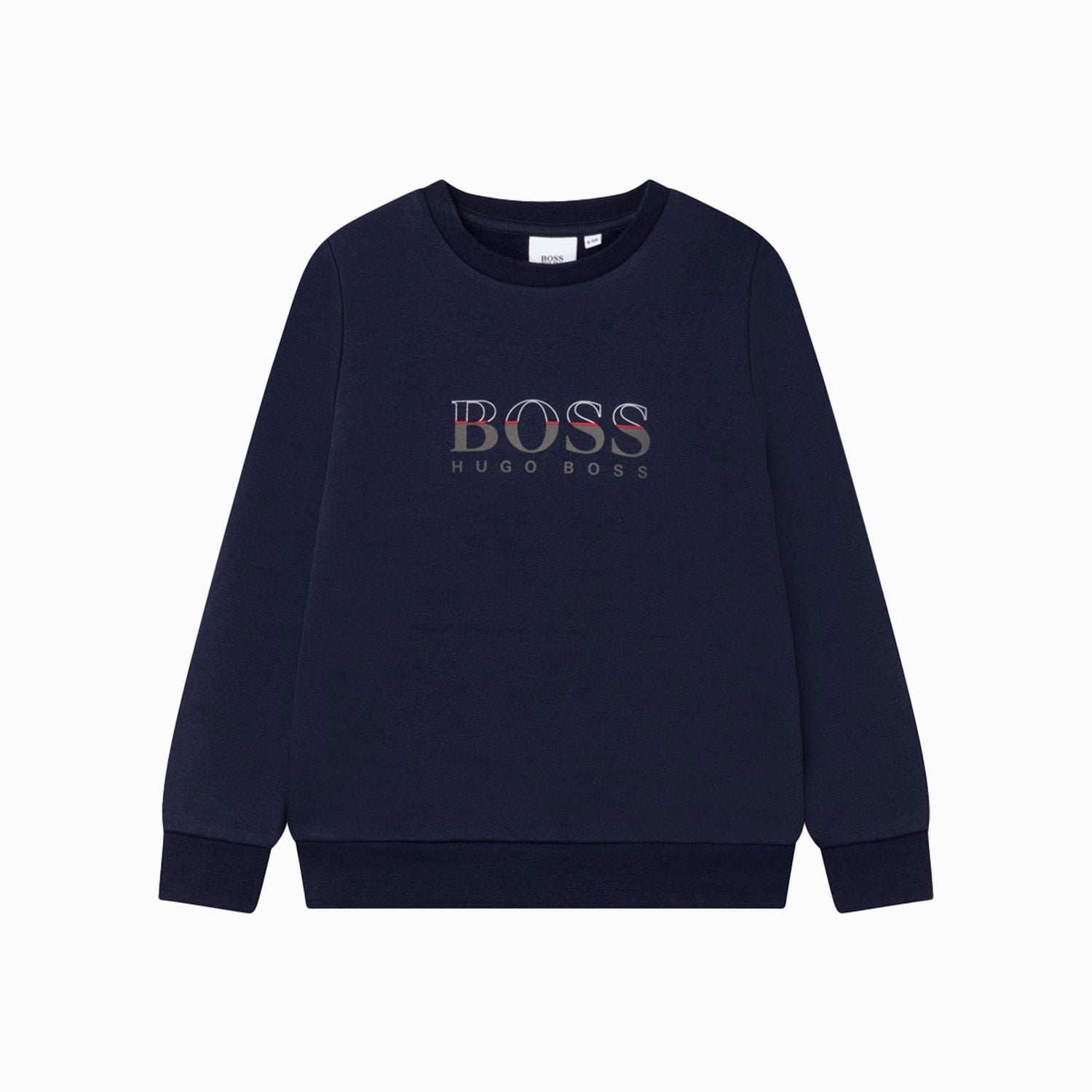 Hugo Boss Kid s Technical Logo Sweatshirt Navy Blue 6