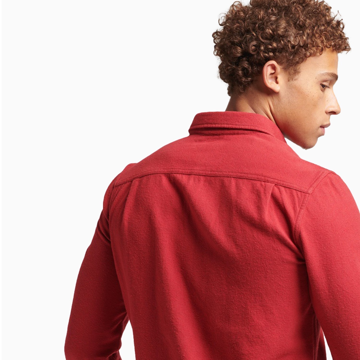 Superdry Men's Organic Cotton Trailsman Flannel Shirt - Color: New Port - Tops and Bottoms USA -