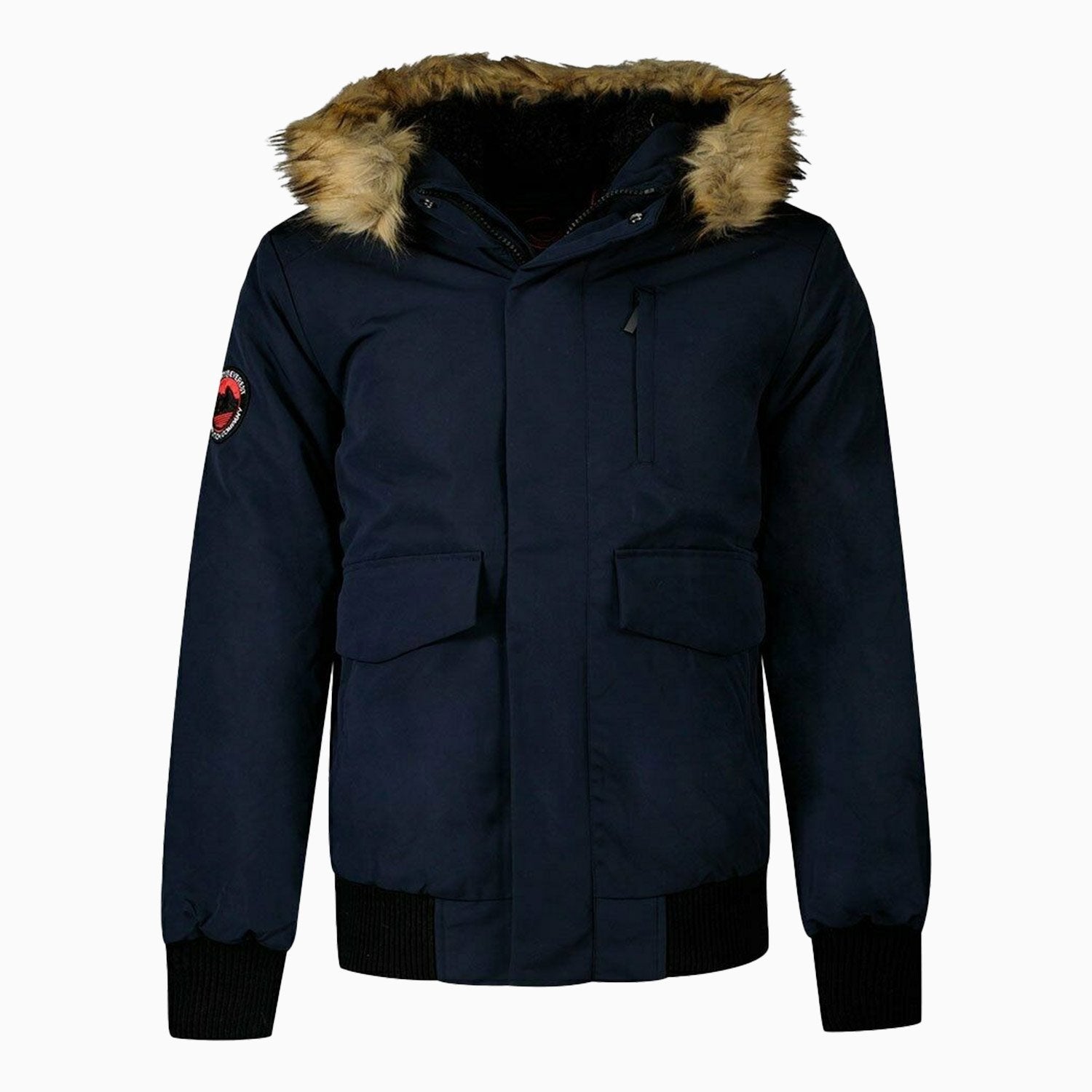 Superdry Men's Everest Snorkle Bomber Jacket - Color: Dark Navy - Tops and Bottoms USA -