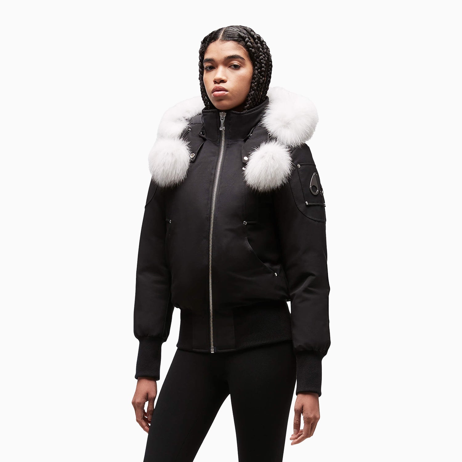 Moose Knuckles 'Baisley' Bomber Puffer Jacket - Women's M