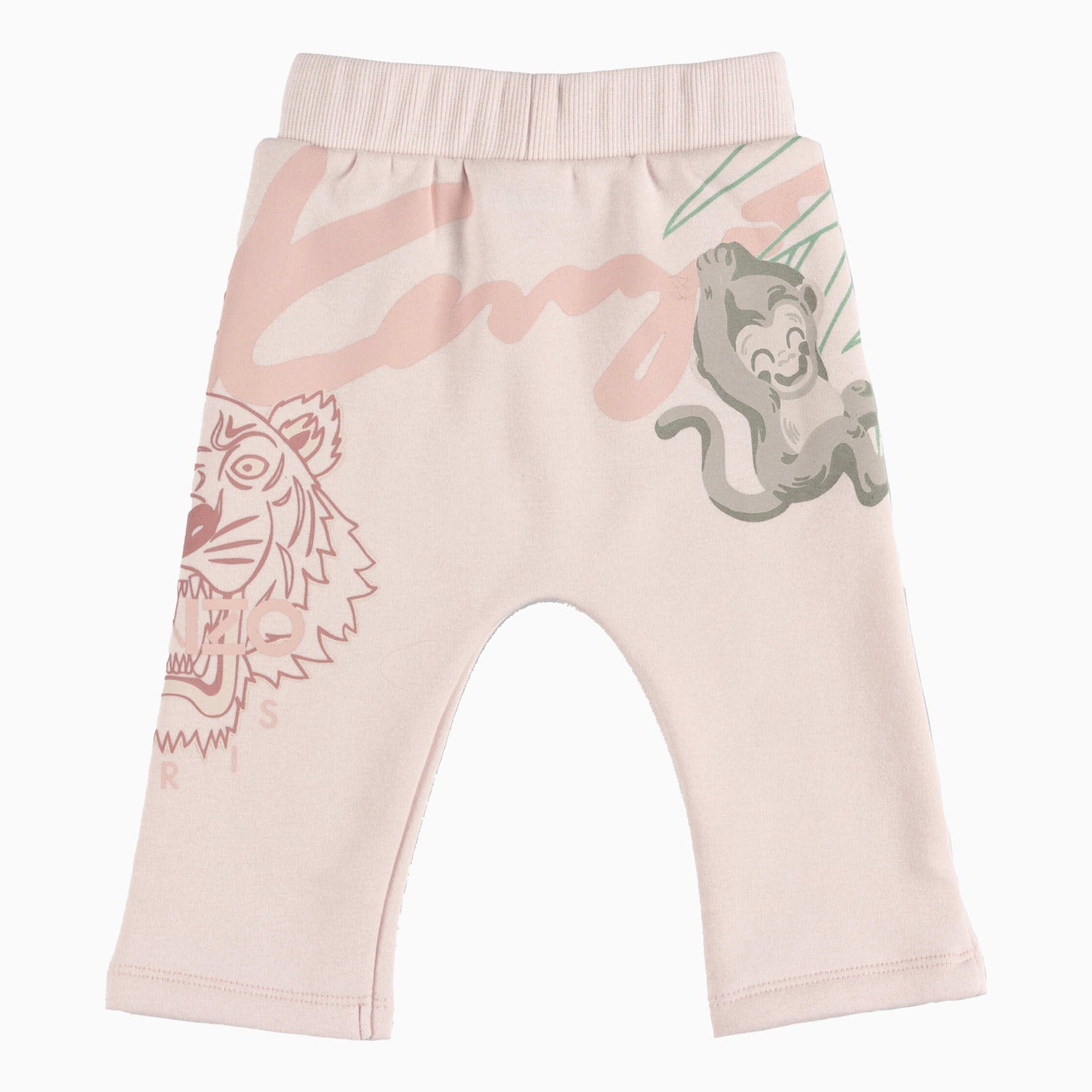 Kenzo Kid's Animal Print Outfit - Color: Pale Pink - Tops and Bottoms USA -