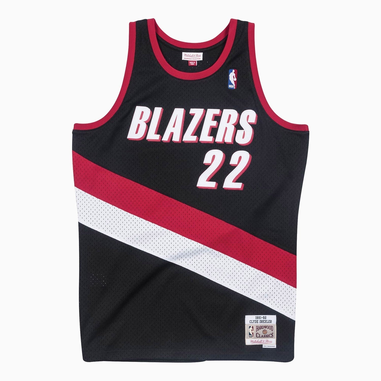 mitchell-and-ness-swingman-clyde-drexler-portland-trail-blazers-nba-1991-92-jersey-smjygs18204-ptbblck91cdr