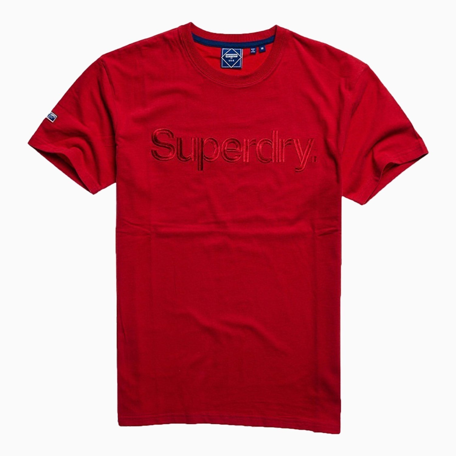 Superdry Men's Superdry Source 185 T-Shirt - Color: Hike Red - Tops and Bottoms USA -