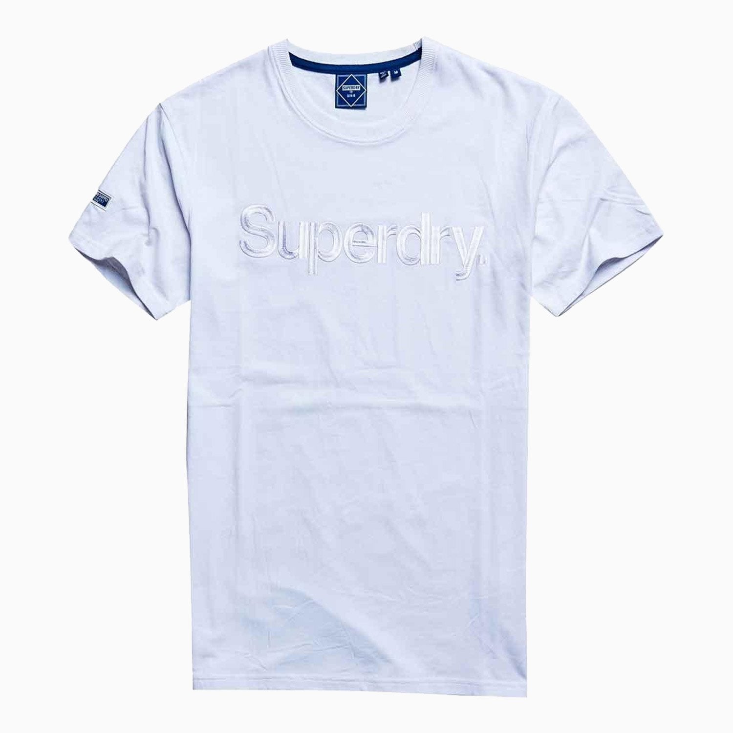 Superdry Men's Superdry Source 185 T-Shirt - Color: Optic White - Tops and Bottoms USA -