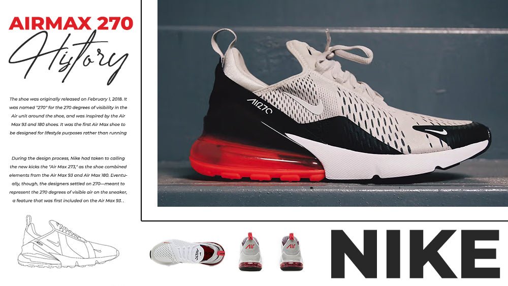 The History of the Nike Air Max 270 - Tops and Bottoms USA