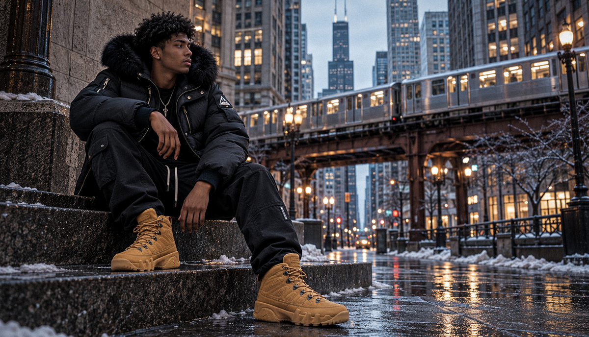 How to Style High-Top Sneakers With Winter Streetwear