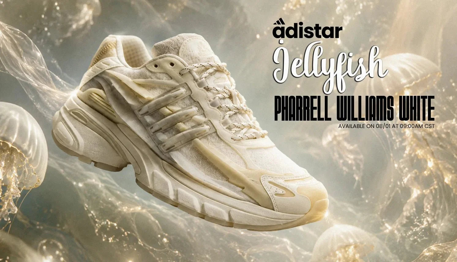 adidas Adistar Jellyfish Pharrell Williams White Introduces a New Era in Running Heritage