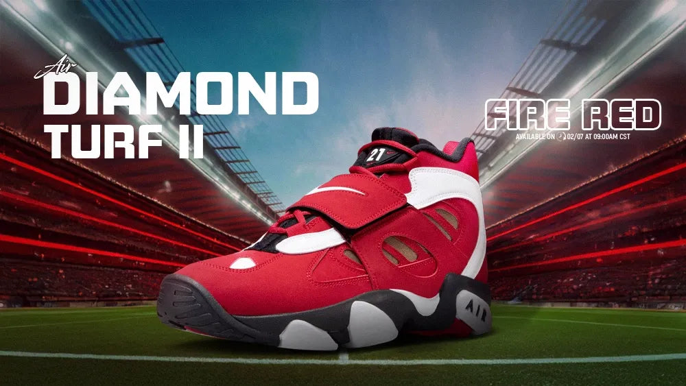 Nike Air Diamond Turf 2 “Fire Red” 