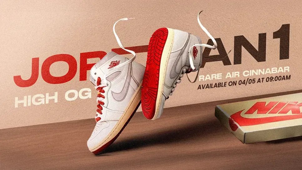 🔥 Air Jordan 1 High OG “Rare Air Cinnabar” – Where Heritage Meets Heat in 2025 - Tops and Bottoms USA
