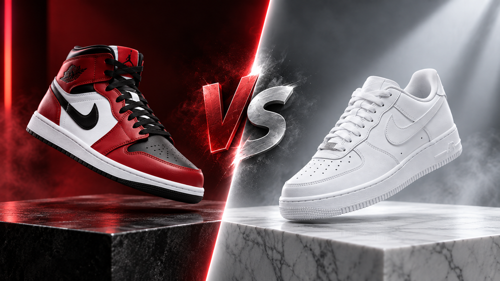 Air Jordan 1 vs. Air Force 1: Comparing Two Iconic Sneakers