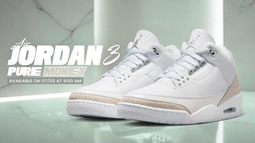 The Air Jordan 3 “Pure Money” Is Back for Summer 2025 after an 18-year layoff