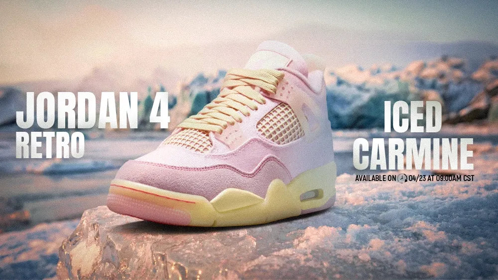 AIR JORDAN 4 DENIM “ICED CARMINE”: PINK DENIM ENERGY MEETS ICONIC DESIGN