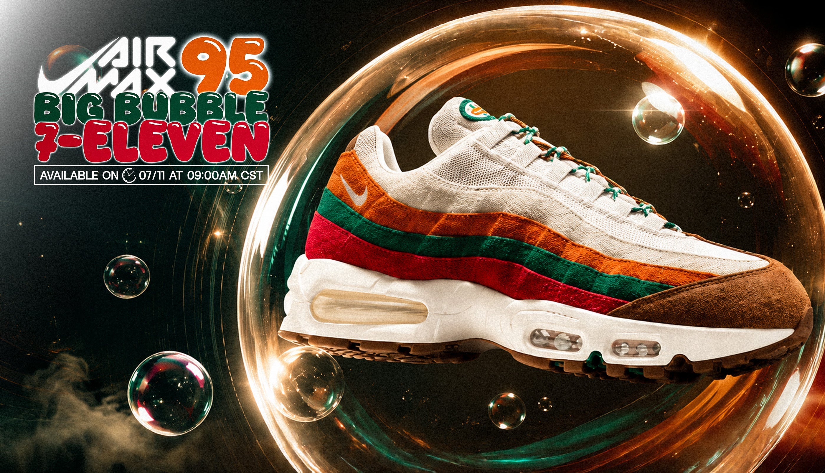 Nike Air Max 95 Big Bubble "7-Eleven" Delivers Classic Air With Fresh Energy
