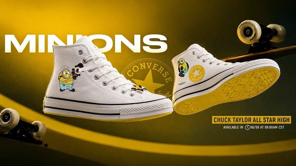 CHUCK TAYLOR ALL STAR HIGH "MINIONS" : A CLASSIC ICON GETS A MISCHIEVOUS MAKEOVER