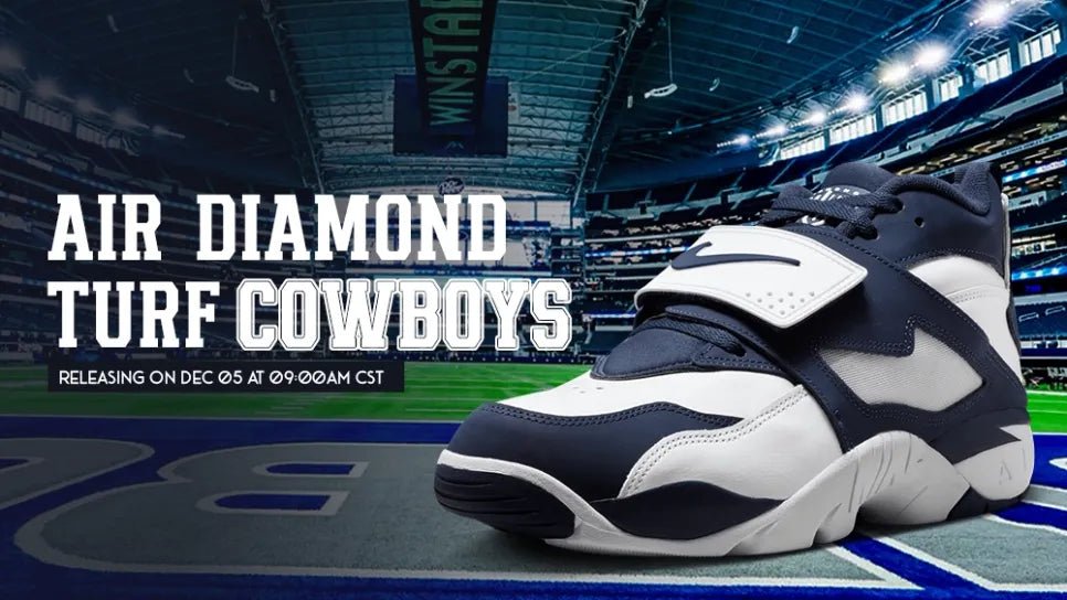 Nike Air Diamond Turf “Cowboys” - A Sneaker Fit for a Legend - Tops and Bottoms USA