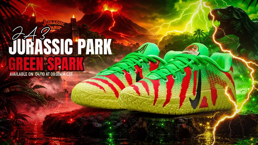 NIKE JA 3 “GREEN SPARK” (GS): A JURASSIC TAKE ON COURT DOMINANCE