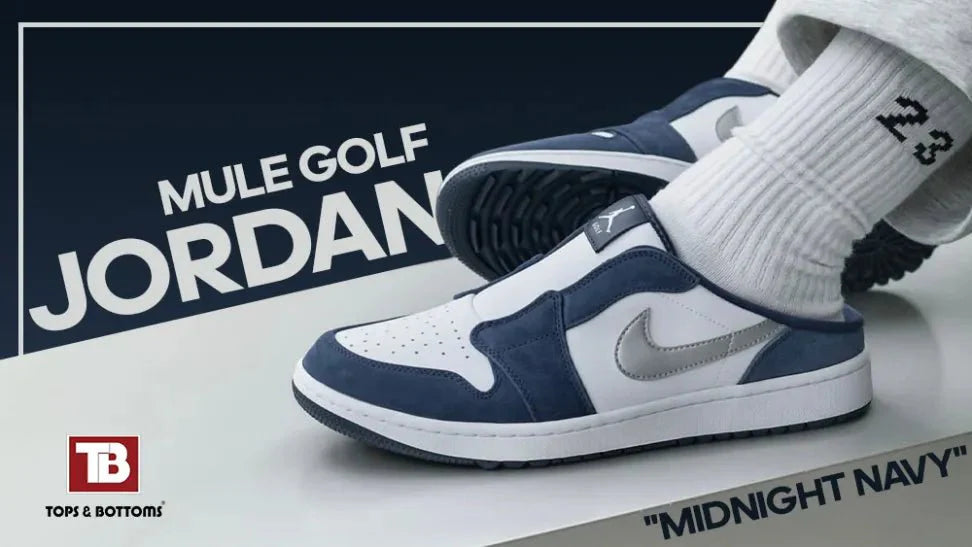Air Jordan 1 Mule Golf “Midnight Navy” – CO.JP Legacy Recut for Golf - Tops and Bottoms USA