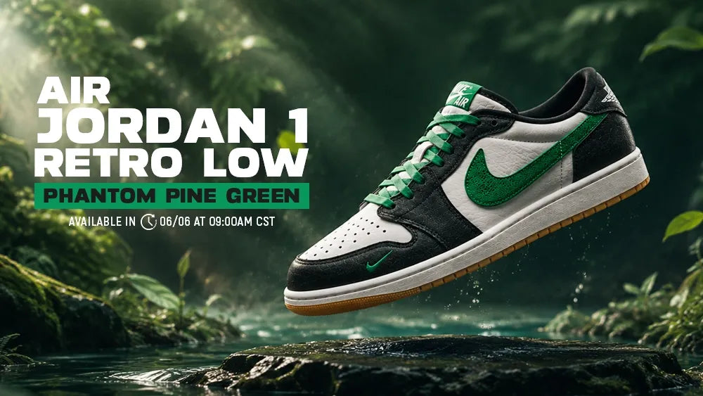 AIR JORDAN 1 LOW OG “PHANTOM PINE GREEN”